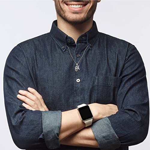 Claddagh Gold .925 Sterling Silver Fine Dangling Cursive Initial A-Z Charm Pendant - Choice of Initial Letter4