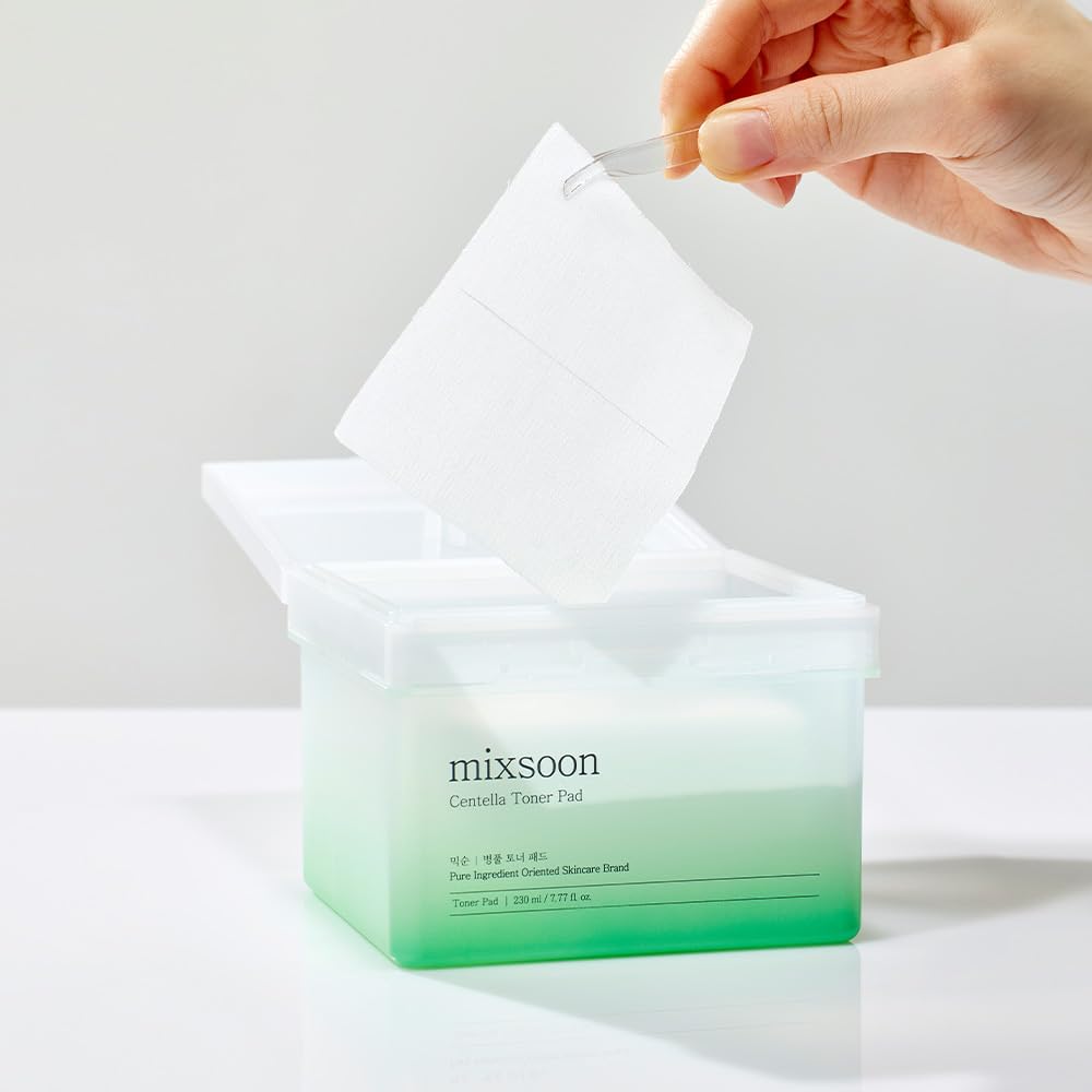mixsoon Centella Toner Pad, 3-Layer CICA Pads with Niacinamide & Ceramide NP - Image 3