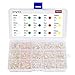 XTVTX 750 piezas 5 colores 3 mm Luces de diodo LED Kit surtido de LED Componentes electrónicos Bombilla redonda difusa para Arduino DIY Blanco Rojo Amarillo Verde Azul