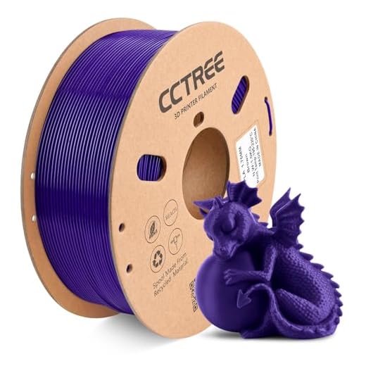 CCTREE 3D Printing PLA+ Filament 1.75mm, Stronger and Tougher 3D Printer Filament PLA Plus, Accuracy +/- 0.03mm, 1KG Spool (2.2lbs), for Most FDM 3D Printer, Purple