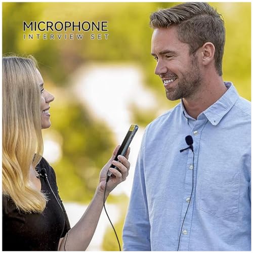 Lavalier Clip on Microphone, Portable Lav Mic for Android Smartphone Camera Podcast Laptop, Hands Free Recording Mic for YouTube,Interview,Video (3 Packs) - Image 5