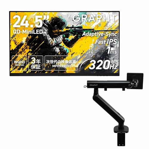 Amazon.co.jp: 【スタンドレス(足無し)】GRAPHT QD MiniLED ゲーミング