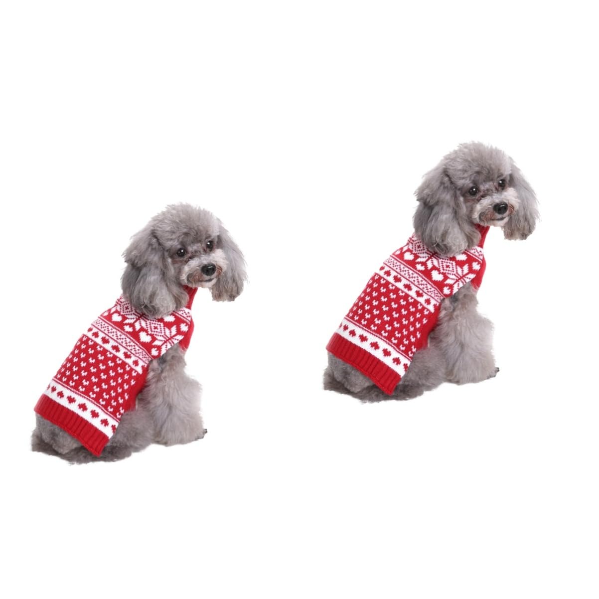 Pulls pour animaux de compagnie et costume de Noël pour petit chien lot de 2