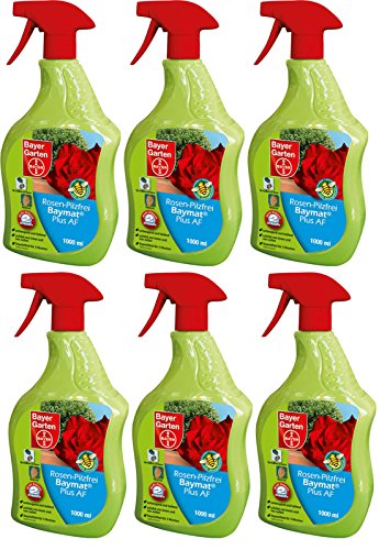Preisvergleich Produktbild 6 x 1 Liter Bayer Rosen-Pilzfrei Baymat Plus AF Anwendungsfertig