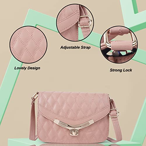 Image of Nevis PU Synthetic Leather Classic Unique Design Crossbody Shoulder Satchel Slingbag For Women (Peach)