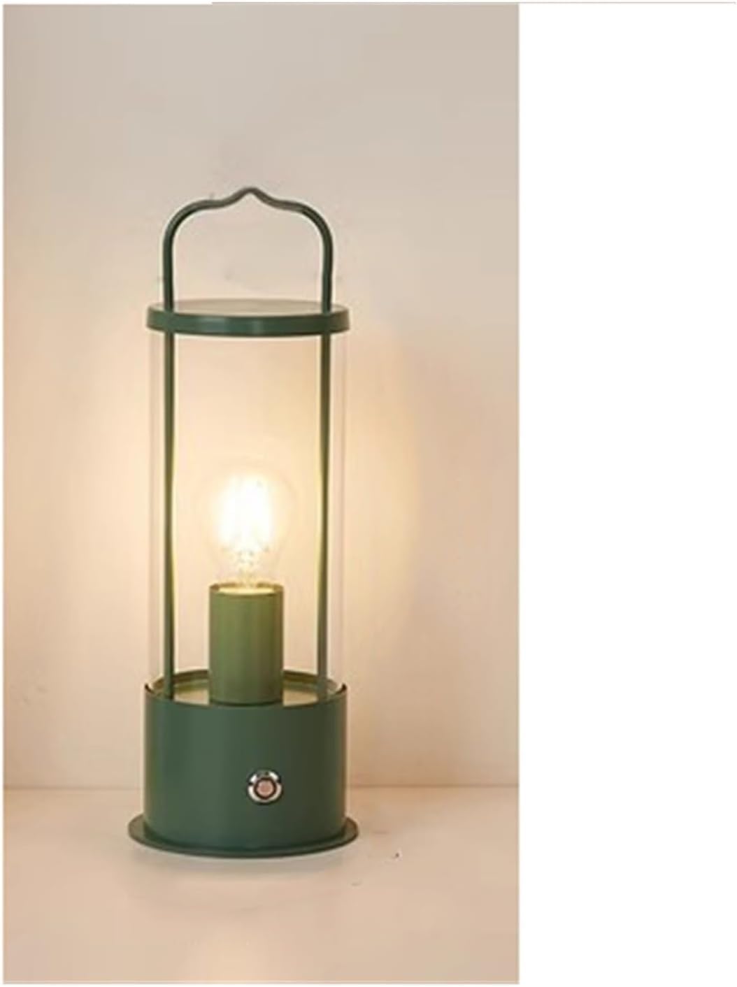 DFAEEKIYO Desk lamp Bedside Table Lamp Outdoor Balcony Patio Roof Metal Handheld Horse Desktop Touch Rechargeable Lamps Light(Green)