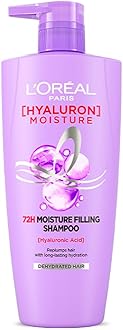L’Oréal Paris L'Oreal Hyaluron Moisture 72H Moisture Filling Shampoo | With Hyaluronic Acid | For Dry & Dehydrated Hair | Adds Shine & Bounce 650ml