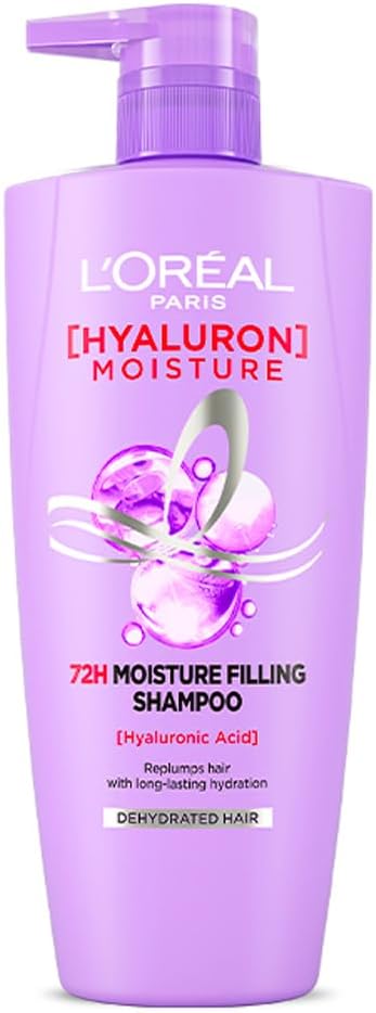 L’Oréal Paris L'Oreal Hyaluron Moisture 72H Moisture Filling Shampoo | With Hyaluronic Acid | For Dry & Dehydrated Hair | Adds Shine & Bounce 650ml