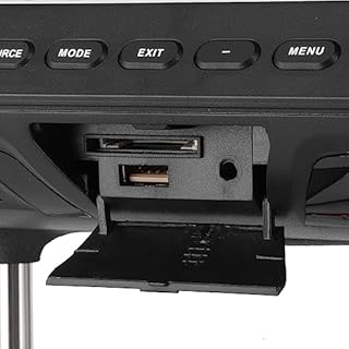 Cryfokt Monitor per Poggiatesta per Auto da 7 Pollici Lettore MP5 Display LCD 1024x600 HD Sedile Posteriore per Auto Lettore Multimediale Multimediale Supporto USB SD Ingresso AV