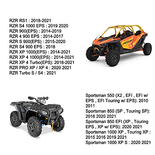 Wheel Hub Bearings Compatible With Polaris Rzr 800 900 1000 4 S Xp Xc Turbo All Models，Sportsman 550 850, Scrambler 850 1000, General 1000, Replace # 3514699，3514627，3514822，3514924，3515090.（2 Pcs) #TOP2