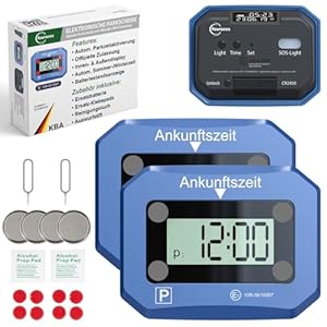 fouraces 2X elektronische Parkscheibe