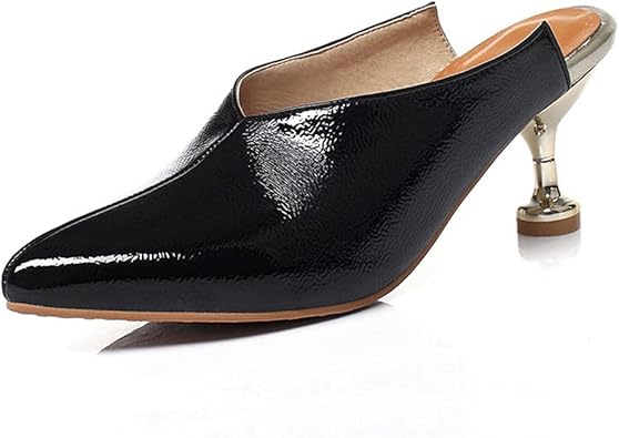 leopard kitten heel mule