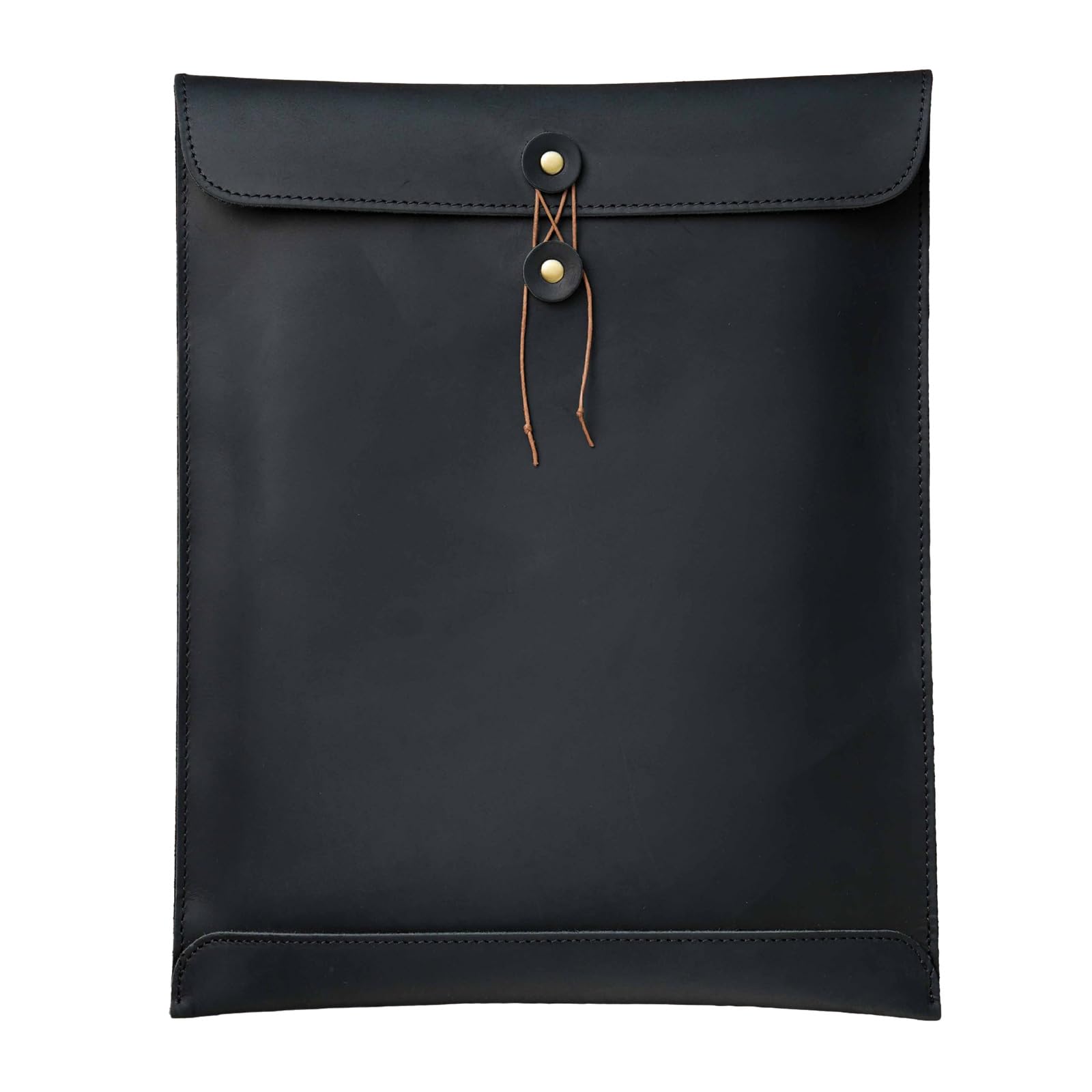 Aktenordner Tasche mit Kordelverschluss, Top Loading Lederumschlag Aktenordner Dokumentenorganisatoren für Männer und Frauen, multifunktionale Bürotasche