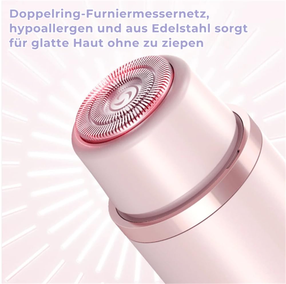 Pelvora Trimmer, 2 en 1 Afeitadora íntima para mujeres, maquinilla de afeitar íntima para mujer, resistente al agua, eléctrica para mujer, perfecta para zona del bikini, piernas y axilas (morado)