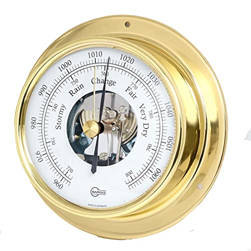 Materiale: ottone lucidato Barigo Marine Barometer Tempo Brass