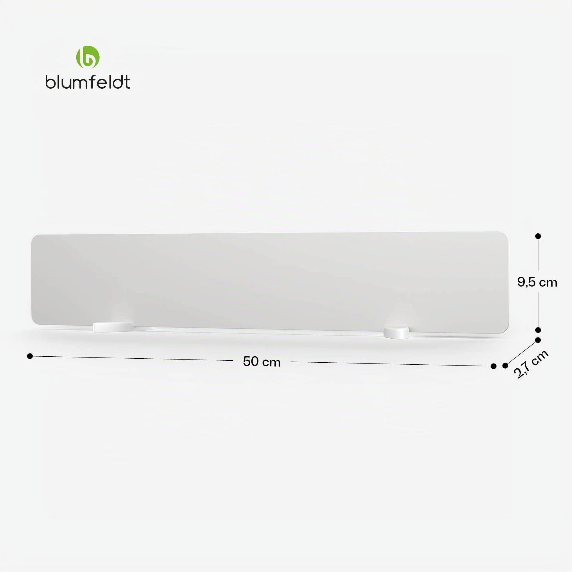 blumfeldt - Pannello Radiante A Parete, 50W, A Infrarossi, Ip24, Struttura in Ceramica, Fisso O Flessibile, Consumo Energetico Ridotto, Ideale per Cantieri & Progetti di Bricolage