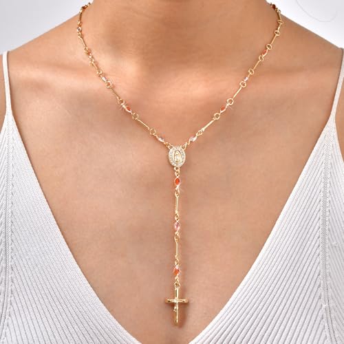 60% Off Gold Virgin Mary Necklace for Women - 14K Gold Plated