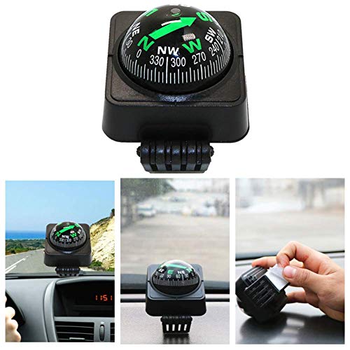 Brújula de navegación para tablero de auto ajustable miniatura 4