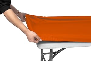 Orange Vinyl Tablecloths Dress Up Your Dining Space For Any Occasion