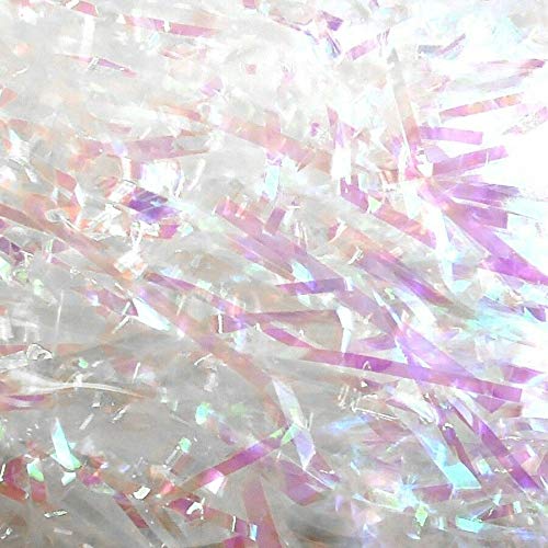 Metallic Shredded Tissue Paper Christmas Hamper Gift Packing (10, OPAL)