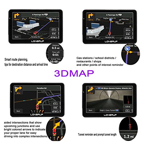 Gps Navigation For Car, Latest 2023 Map 7 Inch Touch Screen Car Gps 256-8Gb, Voice Turn Direction Guidance #TOP4