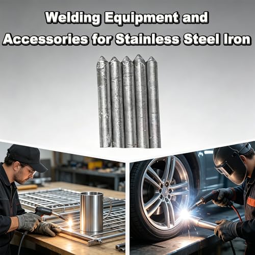 12 Pcs Low Temperature Universal Welding Rod, Easy Melt Aluminum Rod, Low Melt Solder Pipe Tools Electrode Stainless Steel Iron, Weldings Equipment and Accessories for Beginner and Pro — view 5