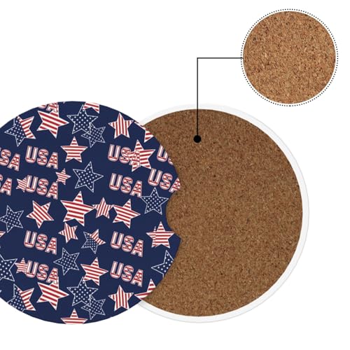 Portavasos para Autos Juego 2 Piezas Cerámica Absorbente 2.56" miniatura 6