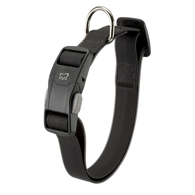 Collare per Cani EVOLUTION C16/44 con Fibbia Magnetica, Ipoallergenico, Lavabile, Nero