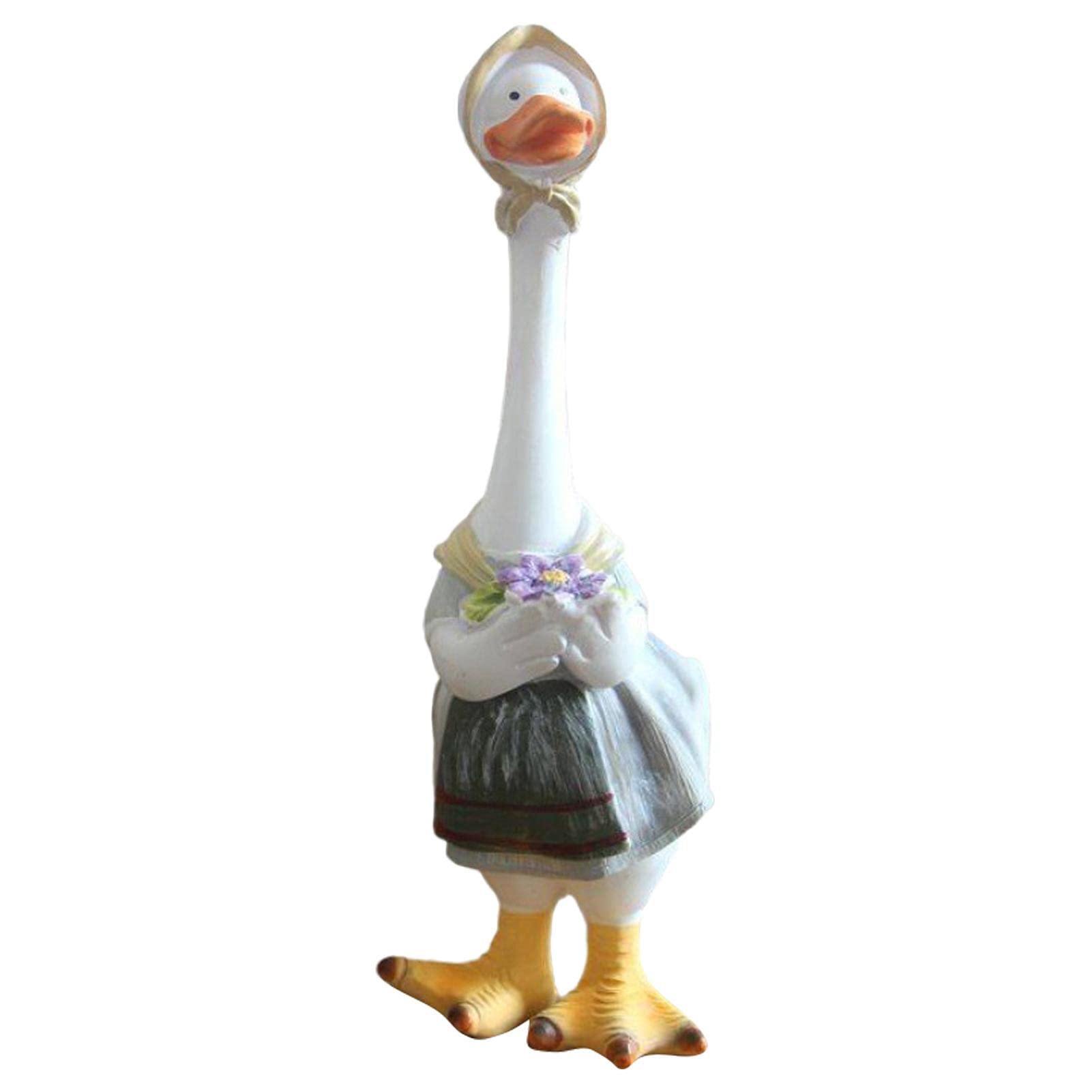 Imtrub Outdoor Resin Duck Ornaments - Spring Outing Duck Yard Decorations,Cute Ducks Art Decor Gooses Figurine Ornament Indoor Outdoor Ornaments for Yard Home Garden Patio and Lawn
