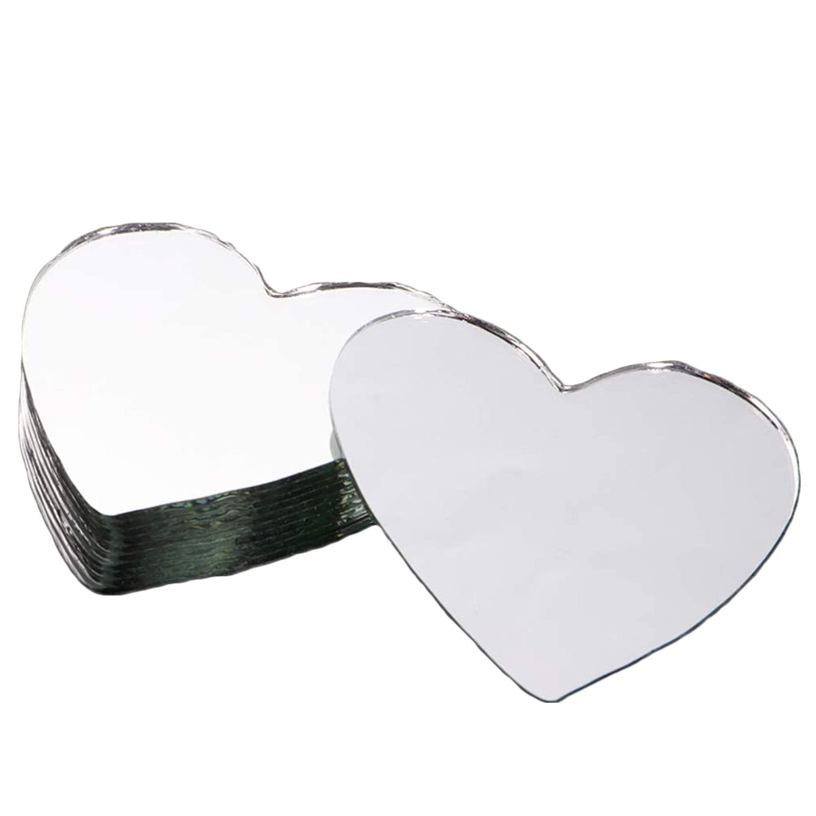 Dinky Specchio Cuori 554 - Mini Specchietto Portatile Con Cornice Colorata A Cuori - 5x5 Cm - Per Borsetta, Regalo Simpatico