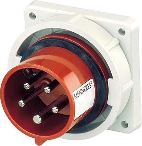 Mennekes 834 - Clavija empotrar recta 32a 5 polos 400v