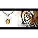 TIRIO Wishing Bead Necklace Golden Tiger Eye with Silver Pendant Grounding Stone Protection Yellow
