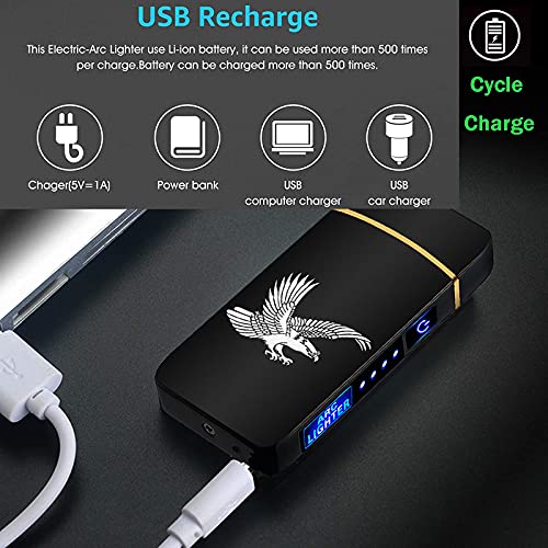 Encendedor eléctrico recargable USB ZOIPPDMS T3-Silver Ice miniatura 7