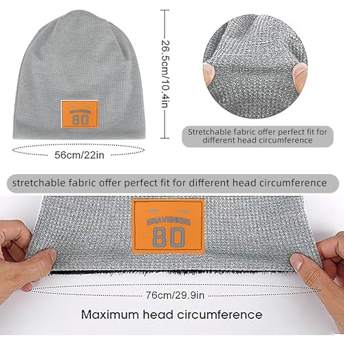 Bonnet homme en maille torsadée doublé polaire gris clair pour le ski - 3