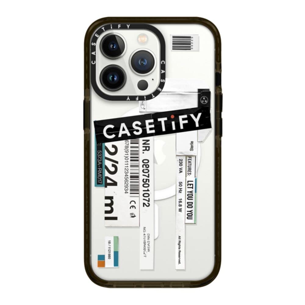 CASETiFY MagSafe 対応 インパクトケース iPhone 13 Pro - Casetify - クリア ブラック
