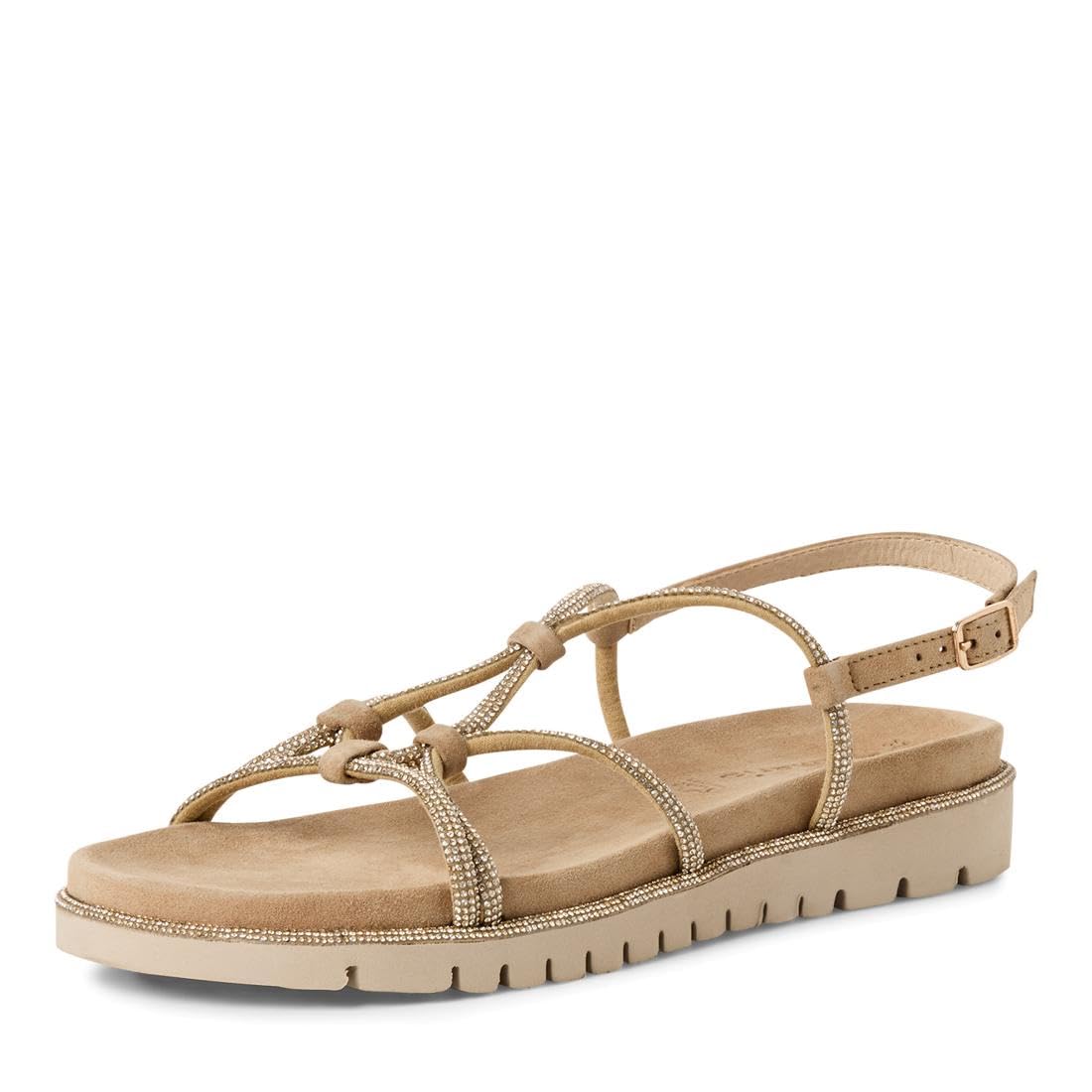 Tamaris Women’s sandal with wedge heel beige 5 UK