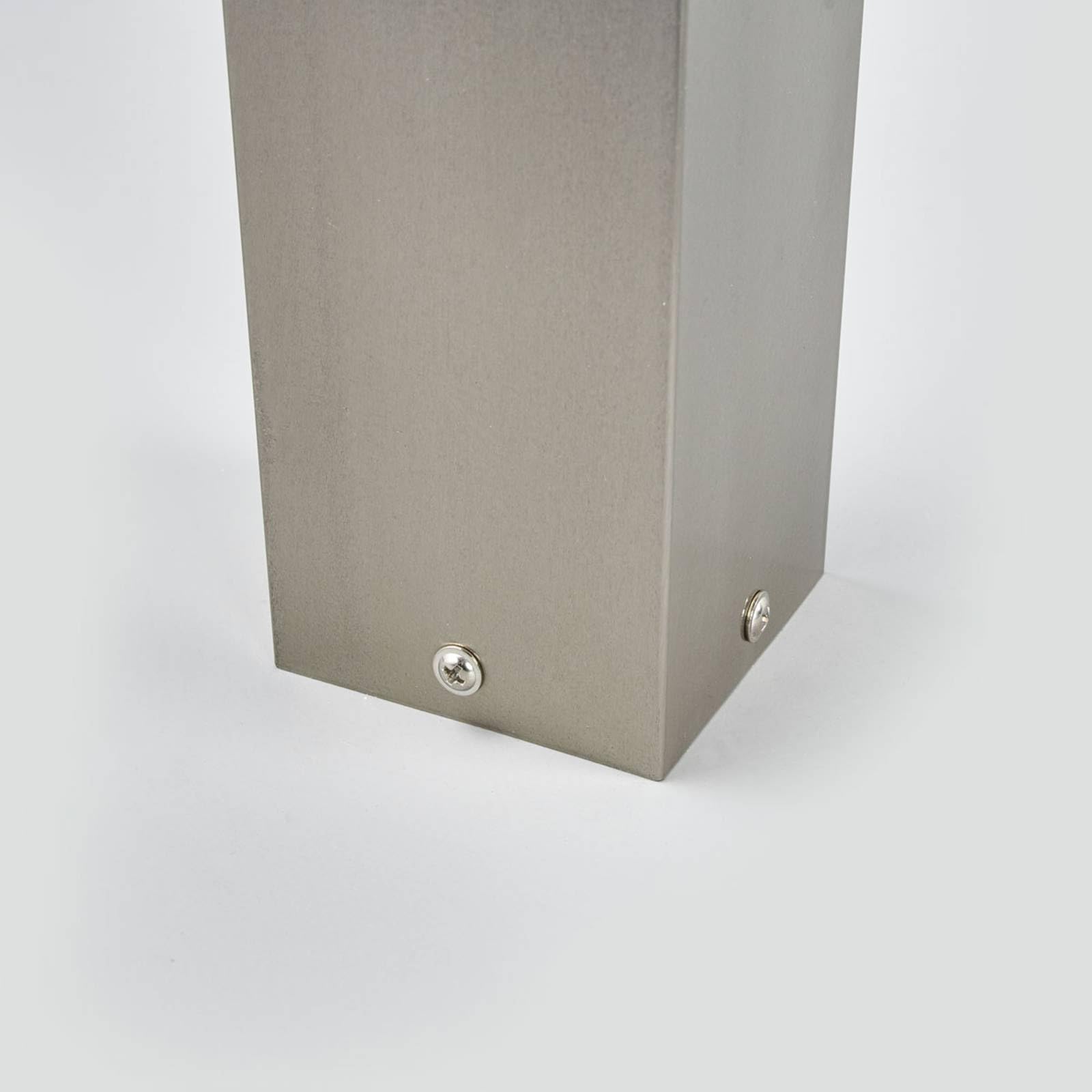 Lindby lampada da esterni (Moderno) colore Grigio, in Acciaio Inox lampadina inclusa Lampioncino paletto luminoso viale lampioncino