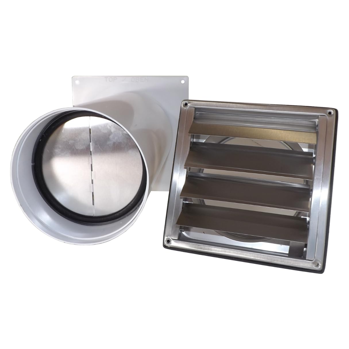 TronicXL Klimaanlagen Durchführung - Wanddurchführung Mit Ablufthaube Für 100mm Schlauch