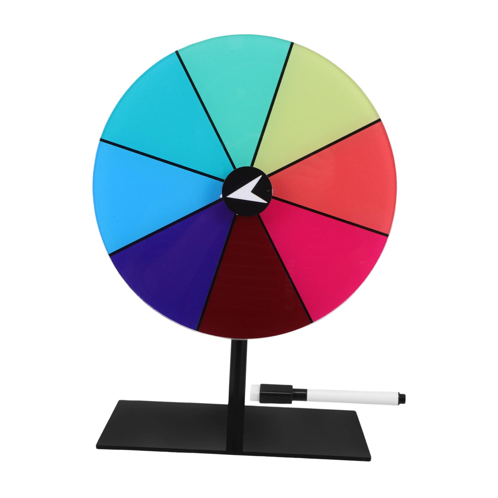 Cabilock Spinning Wheel of Fortune Acrylic Prize Wheel Stand Carnival Game Sturdy Easy to Use for Ages