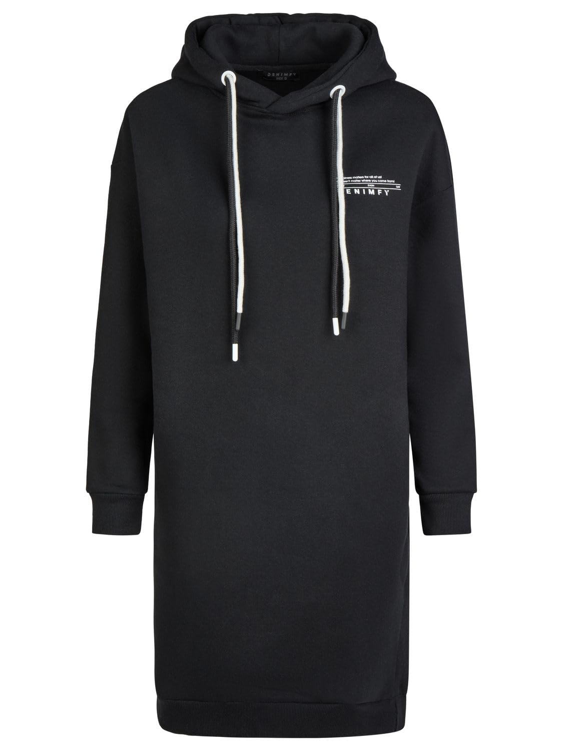 DENIMFY Hoodie Damen lang Oversized DFAnna Kapuzenpullover Pullover