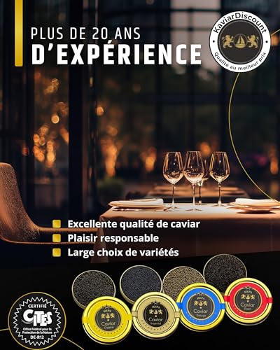Sepehr Dad Amur Béluga Esturgeon Caviar Premier | CN d'élevage | 125g – vue 6