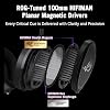 Auriculares con Cable ASUS ROG Kithara para Gaming/Audiófilo de Copa Abierta con Micrófono – Drivers Planar Magnéticos HIFIMAN Sintonizados por ROG, Diadema Ajustable, Almohadillas Extra, Compatible con DACs, Amplificadores, PC, Consola, Móvil 4