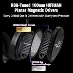 ASUS ROG Kithara Gaming/Audiophile Open-Back Wired Headphones with Mic – ROG-Tuned HIFIMAN Planar Magnetic Drivers, Adjustable Headband, Extra Ear Pads, Compatible with DACs, Amps, PC, Console, Mobile - Image 2
