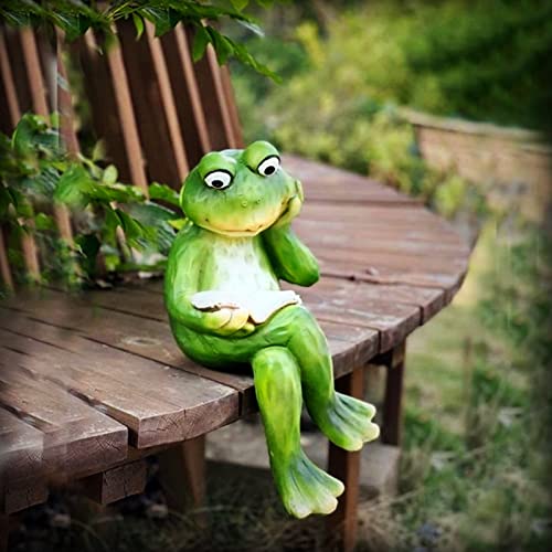 Décoration de modèle de grenouille en résine pour aménagement extérieur - 5