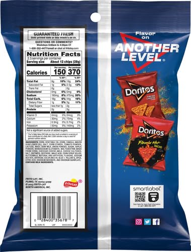 Image of Doritos Flavored Tortilla Chips Cool Ranch, 2.75 Oz