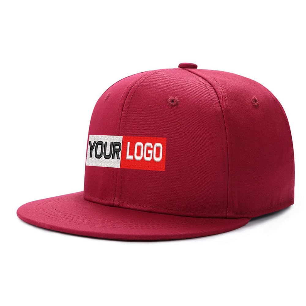Unisex Rose Custom Embroidery Mens Snapback Baseball Cap Hip Hop Style Flat Visor Adjustable Outdoor Cap Adjustable Breathable