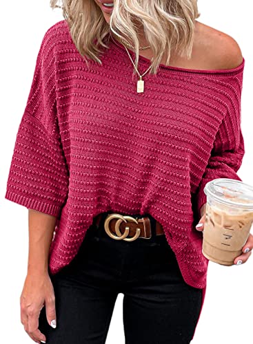 Dokotoo Túnica Feminina Manga 3/4, Tops E Blusas para Mulheres, S...