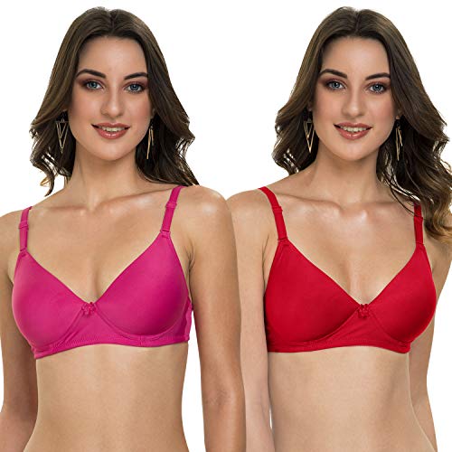 Image of Tweens - Heavily Padded Semi Push-Up Bra - Polyamide Fabric - 3 /4th Coverage, Wireless, Multiway Straps, Seamless - Everyday T-Shirt Bra