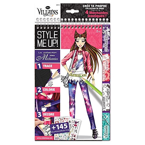 Style Me Up! - Disney Villains Coloring Book - Teen Fashion Coloring Book for Girls - Kids Fashion Craft Set - SMU-2112