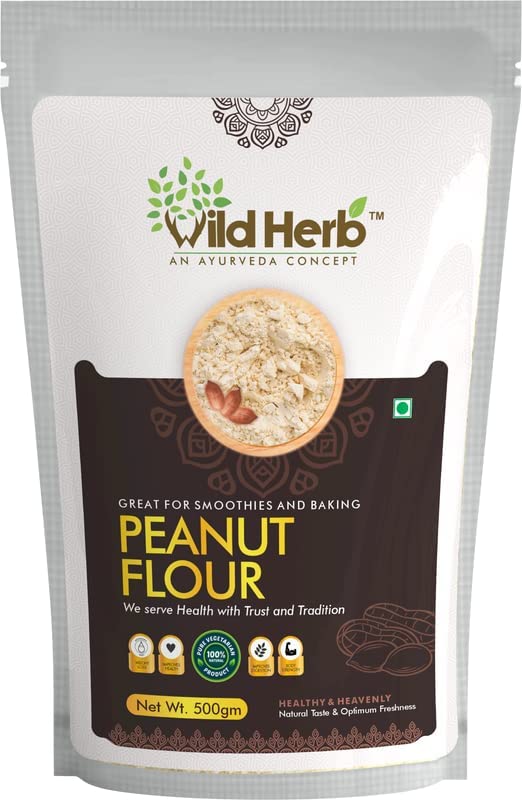 WILD HERB Natural Peanut Flour 500 G | | Made with fresh Peanuts| No Added Sugar | No Added Salt | Gluten Free/Preservative free powder-500 GM (B0B3RZ446F) Amazon Price History, Amazon Price Tracker